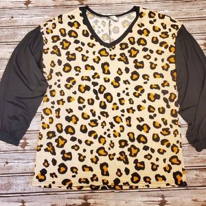 Leopard Puff Sleeve